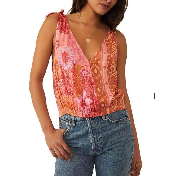 Free People Tied To You Tank Size S - Picture 1 of 8